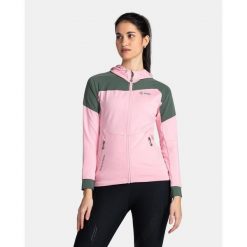 Damska bluza techniczna Kilpi MEMPHIS-W. Czerwone bluzy damskie Kilpi, bez wzorów, z materiału, bez ramiączek, z kapturem. Za 267.13 zł.