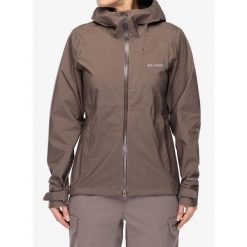 Kurtka przeciwdeszczowa damska Columbia Trailborne 2.5L Shell. Brązowe kurtki sportowe damskie Columbia, l, bez wzorów, bez ramiączek, bez kaptura, trekkingowe. Za 665.49 zł.