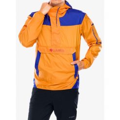 Kurtka przeciwwiatrowa męska Columbia Challenger Windbreaker. Brązowe kurtki męskie Columbia, m, bez wzorów, z softshellu, bez kaptura, trekkingowe. Za 203.99 zł.