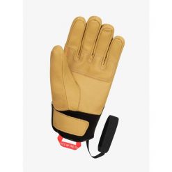 Rękawiczki damskie Salewa Ortles AM Leather Gloves. Brązowe rękawiczki damskie Salewa, bez wzorów. Za 479.99 zł.