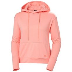 Bluza damska z kapturem Helly Hansen Lifa Tech Lite. Czerwone bluzy damskie Helly Hansen, bez wzorów, sportowe, bez ramiączek, z kapturem. Za 401.50 zł.