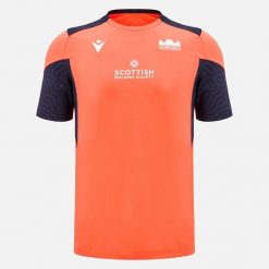 Koszulka treningowa Edynburg Rugby 2024/25. Brązowe bluzki damskie Macron, bez wzorów, z dresówki, sportowe, bez kołnierzyka, bez ramiączek. Za 228.00 zł.