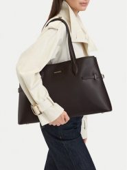 GINO ROSSI Torebka C-LDA9204 Brązowy. Brązowe shopperki damskie Gino Rossi, bez wzorów, ze skóry, bez dodatków. Za 279.99 zł.