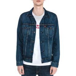 Levi's Kurtka Niebieski. Niebieskie kurtki męskie Levi's®, na wiosnę, l, bez wzorów, z bawełny, bez kaptura. Za 481.95 zł.
