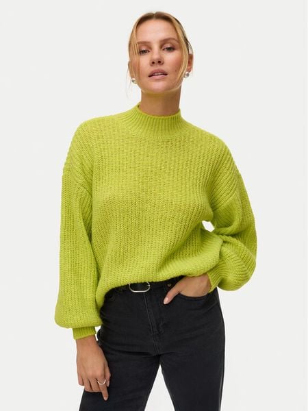 Vero Moda Sweter Ellie 10346753 Żółty Oversize. Żółte swetry nierozpinane damskie Vero Moda, m, bez wzorów, z syntetyku, bez kołnierzyka, bez ramiączek. Za 319.99 zł.