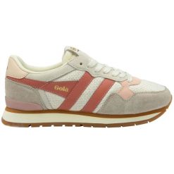 Sznurowane trampki damskie Gola Colorado. Białe trampki i tenisówki damskie Gola, bez wzorów, z gumy, bez zapięcia. Za 408.50 zł.