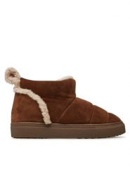 Inuikii Śniegowce Shearling Slipin 75202-010 Brązowy. Brązowe śniegowce damskie Inuikii, ze skóry, bez zapięcia. Za 939.99 zł.