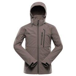 Kurtka męska trekkingowa softshell Alpine Pro Hoor 2. Brązowe kurtki męskie Alpine Pro, m, bez wzorów, z softshellu, sportowe, bez kaptura. W wyprzedaży za 569.00 zł.