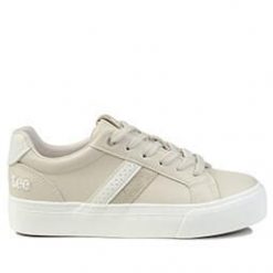 Buty damskie trampki sportowe Lee LAYLA WOMEN LOW. Białe trampki i tenisówki damskie Lee, bez wzorów, z jeansu, przed kostkę, bez zapięcia. Za 179.00 zł.