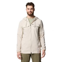 Kurtka sportowa męska Skien Valley Hooded Light Jacket. Brązowe kurtki sportowe męskie Columbia, m, bez wzorów, z materiału, bez kaptura, trekkingowe. Za 441.50 zł.