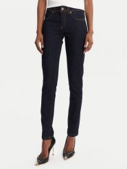 Versace Jeans Couture Jeansy 79HAB5J1 CDW02 Granatowy Tapered Fit. Niebieskie jeansy damskie Versace Jeans Couture, bez wzorów, z bawełny. Za 649.99 zł.