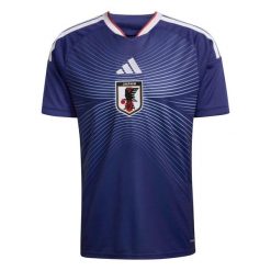 Koszulka piłkarska ADIDAS Japonia domowa. Niebieskie bluzki damskie Adidas, l, bez wzorów, z dzianiny, sportowe, bez kołnierzyka, bez ramiączek. Za 449.99 zł.