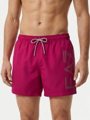 EA7 Emporio Armani Szorty kąpielowe 7M002001 AF14497 MA090 Różowy Regular Fit. Czerwone kąpielówki męskie EA7 Emporio Armani, bez wzorów, z syntetyku. Za 249.99 zł.