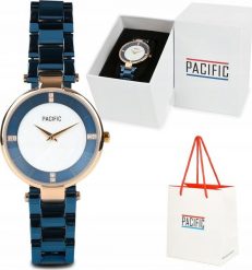 Zegarek damski czarny bransoletka elegancki klasyczny Pacific pudełko Z65. Czarne zegarki damskie NoName. Za 241.29 zł.