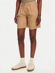 Robe di Kappa Szorty materiałowe Yvonne Light Linnen 62124LW Beżowy Regular Fit. Brązowe szorty damskie Robe di Kappa, bez wzorów, z bawełny. Za 349.99 zł.