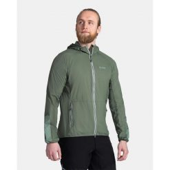 Męska kurtka outdoorowa lub do biegania Kilpi ROSA-M. Czarne kurtki męskie Kilpi, m, bez wzorów, z nylonu, bez kaptura, do biegania. Za 277.46 zł.