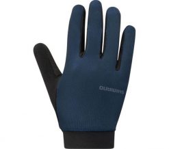 Rękawiczki kolarskie EXPLORER FF, granatowe. Niebieskie rękawiczki męskie Shimano, na jesień, bez wzorów, z elastanu. Za 259.90 zł.