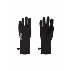 Rękawiczki sportowe na zimę z wełną merino unisex czarne Core Run CEP. Czarne rękawiczki męskie CEP, na zimę, bez wzorów, z bawełny. Za 119.00 zł.
