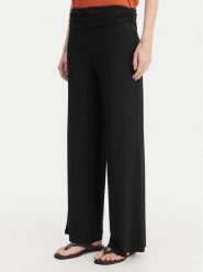 Emporio Armani Spodnie materiałowe EW004075 AF20240 UC001 Czarny Regular Fit. Czarne spodnie materiałowe damskie Emporio Armani, bez wzorów, z materiału. Za 332.99 zł.
