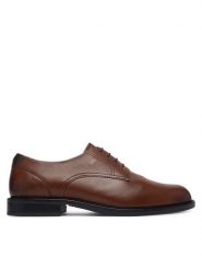 Tommy Hilfiger Półbuty Corporate Dressy Lth FM0FM06023 Brązowy. Brązowe buty wizytowe męskie Tommy Hilfiger, bez wzorów, ze skóry, bez obcasa, bez zapięcia. Za 649.99 zł.