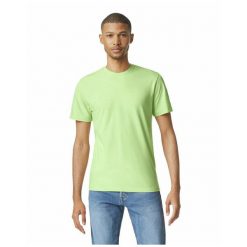 Koszulka Softstyle Dla Dorosłych Unisex. Zielone bluzki damskie GILDAN, s, bez wzorów, sportowe, bez kołnierzyka, bez ramiączek. Za 28.99 zł.