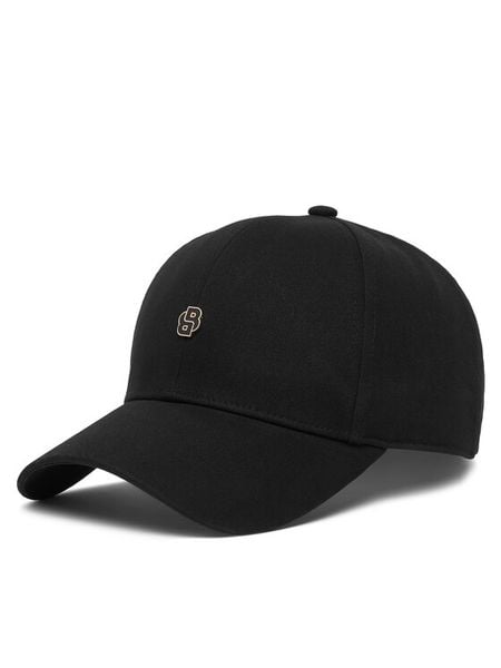 BOSS Czapka z daszkiem Ari-B-Icon 50555583 Czarny. Czarne czapki damskie Boss, bez wzorów, z bawełny. Za 159.99 zł.