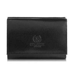 Portfel damski skórzany czarny klasyczny mały Paolo Peruzzi T-32-BL. Czarne portfele damskie Paolo Peruzzi, ze skóry. Za 79.00 zł.
