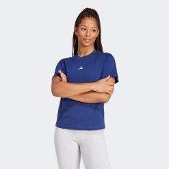 Koszulka damska ADIDAS Gym & Pilates. Szare bluzki damskie Adidas, s, bez wzorów, z bawełny, klasyczne, bez kołnierzyka, bez ramiączek. W wyprzedaży za 79.99 zł.