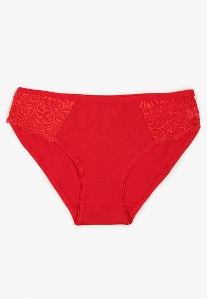 Czerwone Gładkie Majtki Figi z Bawełny Venessila. Czerwone majtki damskie Born2be, z bawełny. Za 9.99 zł.
