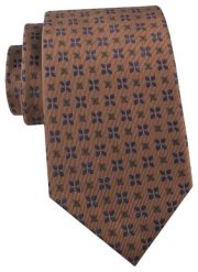 Krawat Męski - Angelo di Monti - Brązowy w Groszek. Brązowe krawaty i muchy Angelo di Monti, bez wzorów, z tkaniny, eleganckie. Za 45.00 zł.