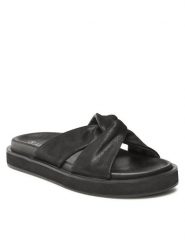 Lasocki Klapki WI16-4808-06 Czarny. Czarne klapki damskie Lasocki, bez wzorów, z nubiku, bez obcasa, bez zapięcia. Za 169.99 zł.
