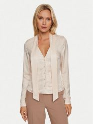 Marciano Guess Kardigan 4BGH05 7169A Beżowy Regular Fit. Brązowe kardigany damskie Marciano Guess, z aplikacjami, z wiskozy, bez kołnierzyka. Za 689.99 zł.