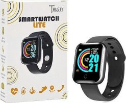 Smartwatch Trusty Lite Czarny (31418). Czarne zegarki smartwatch Trusty, bez wzorów. Za 30.74 zł.