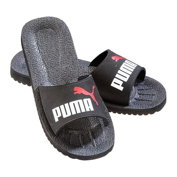 Klapki męskie Puma Purecat. Czarne klapki męskie Puma, bez wzorów, z materiału, bez zapięcia. Za 174.00 zł.