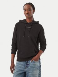 Tommy Jeans Bluza Classic Logo DW0DW23537 Czarny Regular Fit. Czarne bluzy damskie Tommy Jeans, xl, bez wzorów, z bawełny, bez ramiączek, bez kaptura. Za 369.99 zł.