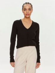 Calvin Klein Sweter K20K207569 Czarny Regular Fit. Czarne swetry nierozpinane damskie Calvin Klein, xs, bez wzorów, z bawełny, bez kołnierzyka, bez ramiączek. Za 389.99 zł.