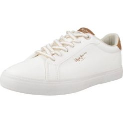 Tenisówki Pepe Jeans Model Kenton Max W Kolor Biały. Białe trampki i tenisówki damskie Pepe Jeans, bez wzorów, z jeansu, bez zapięcia. Za 249.99 zł.