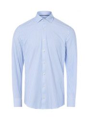 Finshley & Harding koszula biznesowa Mężczyźni Super Slim Fit Bawełna niebieski|biały, 40. Białe koszule męskie Finshley & Harding, m, bez wzorów, z bawełny, biznesowe, bez kołnierzyka, bez ramiączek. Za 229.95 zł.