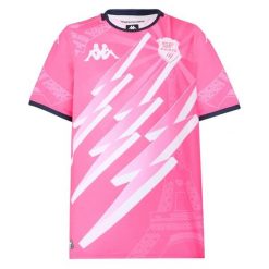 Koszulka domowa Stade Français 2025/26. Czerwone bluzki damskie Kappa, l, bez wzorów, sportowe, bez kołnierzyka, bez ramiączek. Za 403.00 zł.