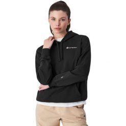 Bluza damska Champion Hooded. Czarne bluzy damskie Champion, s, bez wzorów, casualowe, bez ramiączek, bez kaptura. Za 227.00 zł.