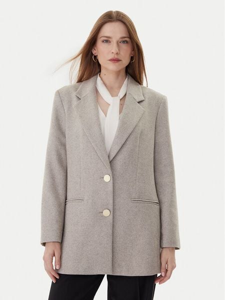 Armani Exchange Marynarka XW000693 AF16146 M1088 Beżowy Loose Fit. Brązowe marynarki i żakiety damskie Armani Exchange, bez wzorów, z wełny, bez kołnierzyka, bez ramiączek. Za 1,269.00 zł.