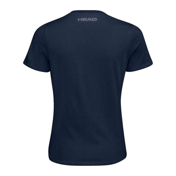 T-shirt damski Club Lara. Niebieskie t-shirty damskie Head, bez wzorów, z bawełny, sportowe, bez kołnierzyka, bez ramiączek. W wyprzedaży za 101.50 zł.