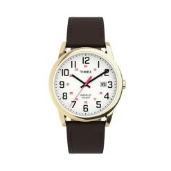 Zegarek Timex. Brązowe zegarki męskie Timex, bez wzorów. Za 399.99 zł.