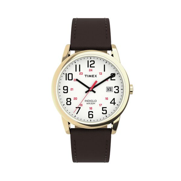 Zegarek Timex. Brązowe zegarki męskie Timex, bez wzorów. Za 319.99 zł.