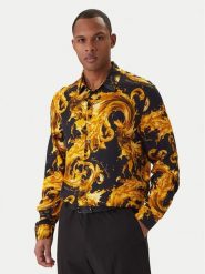 Versace Jeans Couture Koszula 80GAL2R0 NS757 Czarny Regular Fit. Czarne koszule męskie Versace Jeans Couture, m, bez wzorów, z jeansu, bez kołnierzyka, bez ramiączek. Za 1,729.00 zł.