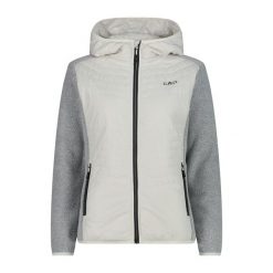 Damska kurtka hybrydowa z kapturem CMP. Białe kurtki sportowe damskie CMP, m, bez wzorów, bez ramiączek, z kapturem, trekkingowe. Za 346.00 zł.
