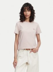 Guess T-Shirt V4YI09 J1314 Różowy jasny Regular Fit. Czerwone t-shirty damskie Guess, l, z aplikacjami, z bawełny, bez kołnierzyka, bez ramiączek. Za 154.99 zł.