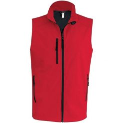 Kurtka puchowa bez rękawów Kariban Softshell. Czerwone kurtki męskie KARIBAN, m, bez wzorów, z elastanu, bez kaptura. Za 193.00 zł.