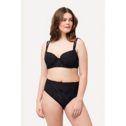 Damskie Bikini flamingi miękkie miseczki miseczka D fiszbiny. Czarne bikini Ulla Popken, plus size, bez wzorów, z elastanu. Za 244.99 zł.
