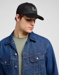 MESKA CZAPKA LEE LEE CAP BLACK 112372709. Czarne czapki męskie Lee, bez wzorów. Za 99.99 zł.